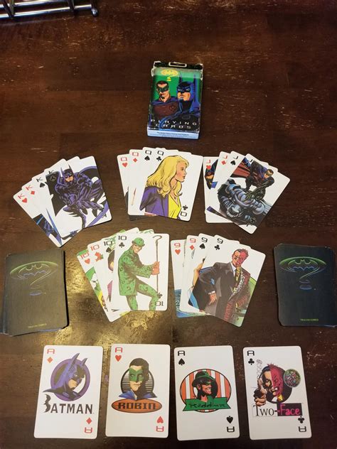 These are batman playing card artworks created by a british artist, thomas hope (mr hope or misterhope). Mom was cleaning out some old boxes and found my old Batman Forever playing cards. I am ...