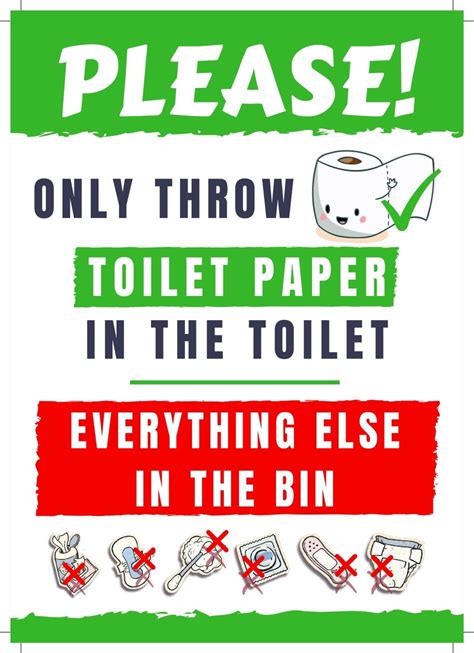 Do Not Flush Sign Free Printable For Your Airbnb Printable Signs