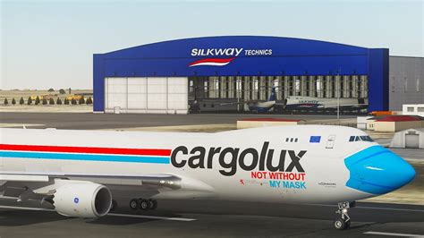 Cargolux Boeing 747 Flight To Baku Incredible Realism Prepar3d V5