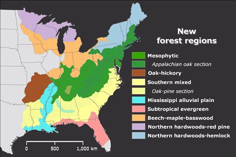 Temperate Deciduous Forest Biome Map