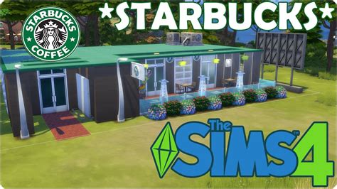 The Sims 4 Starbucks Restaurant Build Youtube
