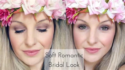 Soft Romantic Bridal Makeup Look Tutorial Youtube