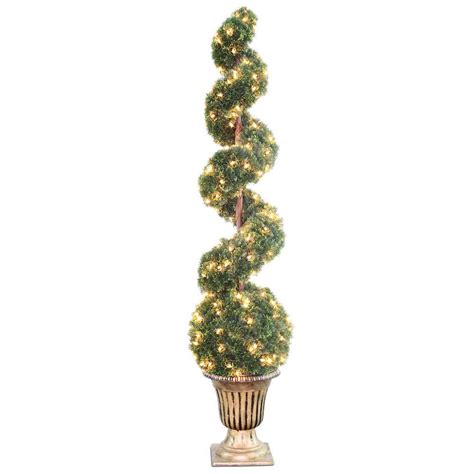 Romano 4 Ft Boxwood Spiral Topiary Tree 50 10002 R The Home Depot