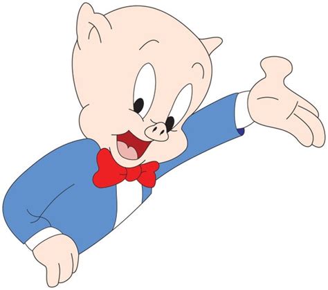 Porky Pig Thats All Folks Sticker Looney Tunes Porky Vinyl Etsy Canada