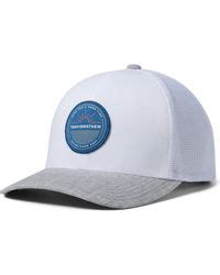 Travis Mathew White All Booked Up Trucker Snapback Hat In Blue For Men