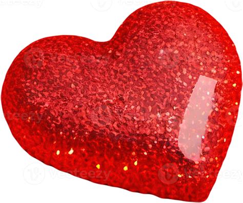 Free 3d leuchtende Herzformillustration, die Liebe und Zuneigung gambar png
