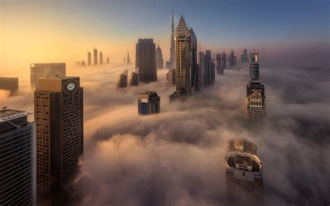 Descargar Fondos De Pantalla Dubai El Rascacielos La Niebla Del