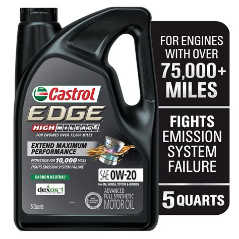 Mua Castrol Edge High Mileage 0w 20 Advanced Full Synthetic Motor Oil