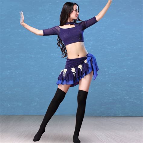 New Arrival Bellydance Costume Sexy Irregular Belly Dance Top Ruffle