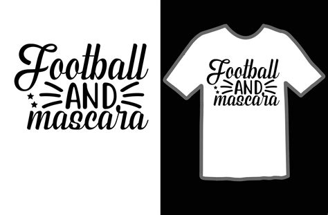 Football And Mascara Svg T Shirt Design 20915655 Vector Art At Vecteezy