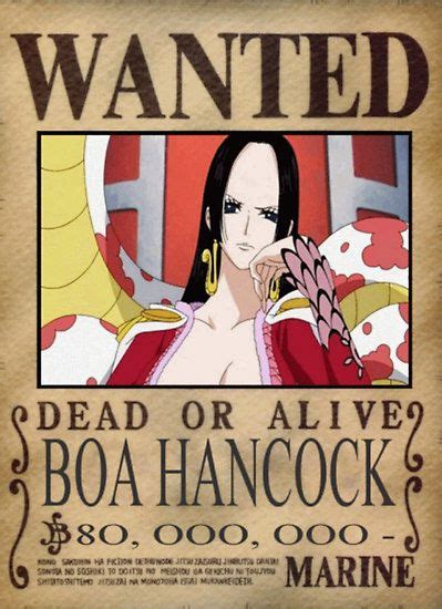 Boa Hancock Wanted Poster Telegraph