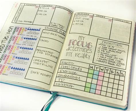 Bullet Journal Weekly Layout Ideas Sublime Reflection