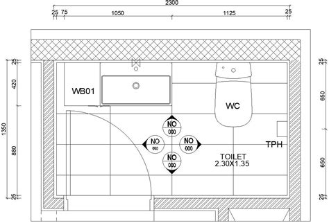 Toilet Bathroom Plan With Detail Dimensions In AutoCAD Dwg File Cadbull