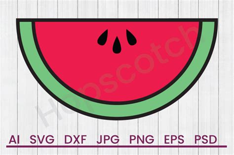 Watermelon Slice Svg Filedxf File By Hopscotch Designs Thehungryjpeg