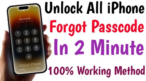 Unlock All IPhone Forgot Passcode In 2 Minute How To Unlock IPhone