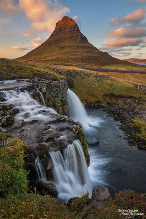 Kirkjufell Waterfall Waterfalls Iceland Europe Synnatschke