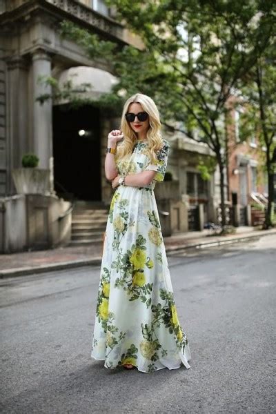 Floral Dress Outfit Ideas For Fall 2017