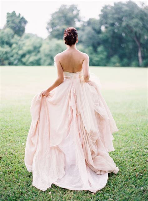 Pale Pink Wedding Gown Wedding Dresses Pink Wedding Gowns Blush Gown