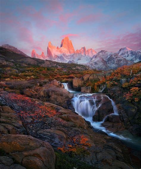Fitz Roy Ridge Patagonia Argentina Scenery Photography Landscape