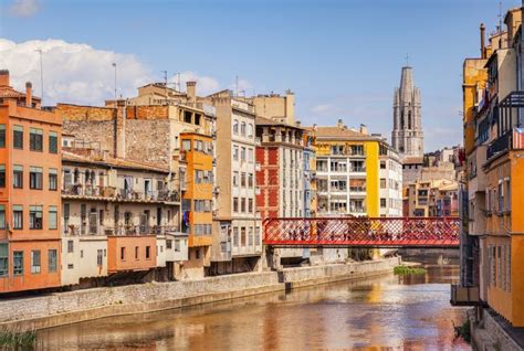 Girona Catalonia Spain The Riverside Editorial Photo Image Of