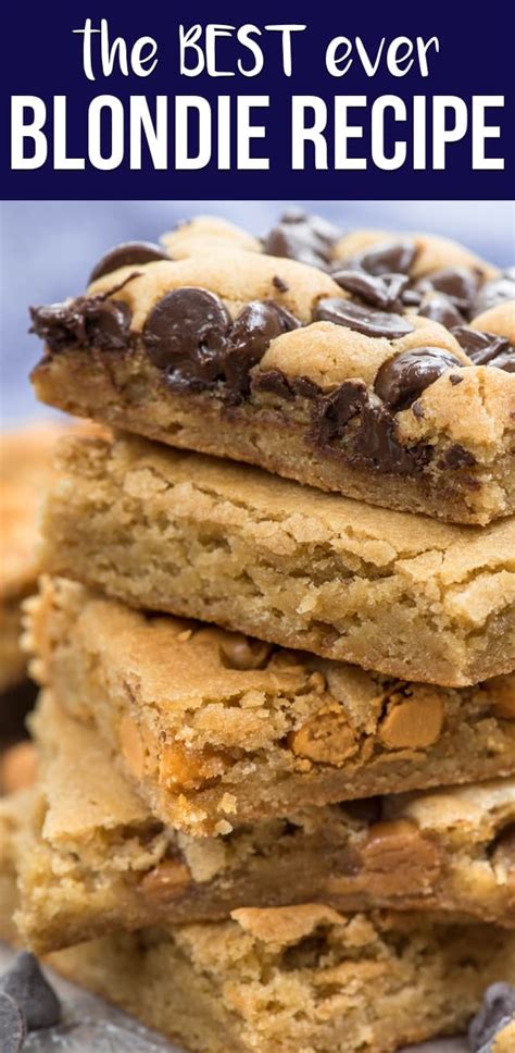 The Best Blondie Recipe The Only One You Need Crazy For Crust