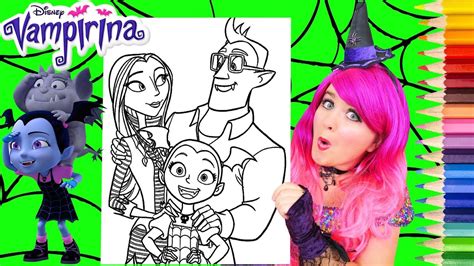 Free vampirina coloring pages, vampirina coloring sheets printable for kids. Coloring Vampirina & Her Family Coloring Page Prismacolor ...