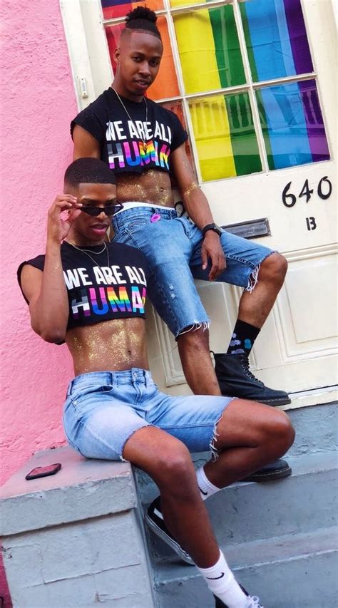 Male Crop Top Gay Outfit Gay Fashion Black Men In Crop Tops