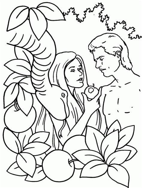 Garden Of Eden Coloring Page Coloring Home