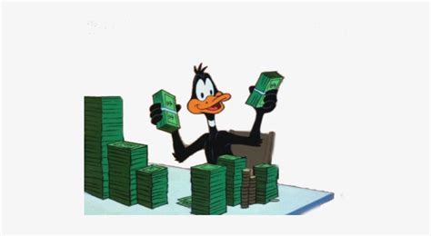 ~transparent Daffy Counting Stacks 4 Ur Blog~ Duck With Money Cartoon