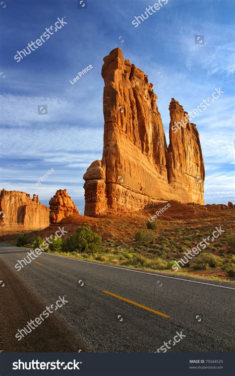 Organ Courthouse Towers Arches National Park Stock Photo 79344529
