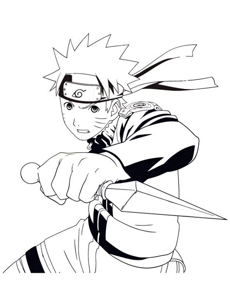 Anime Naruto Coloring Page H And M Coloring Pages