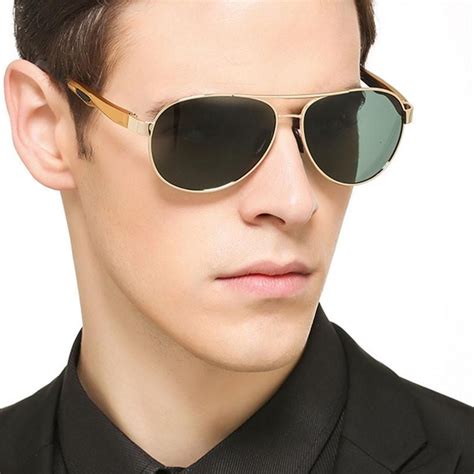 Fuzweb Coolsir Retro Sunglasses Men Polarized Polit Men Sunglasses Vintage Eyewear Accessories