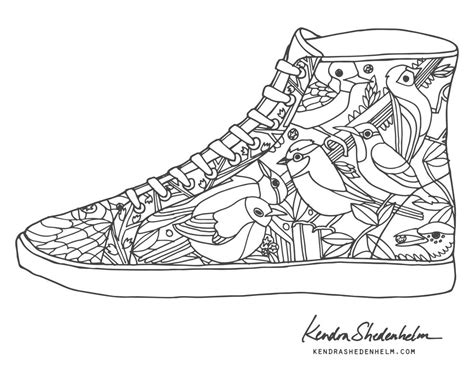 Jordan 4 Coloring Page - Coloring Home