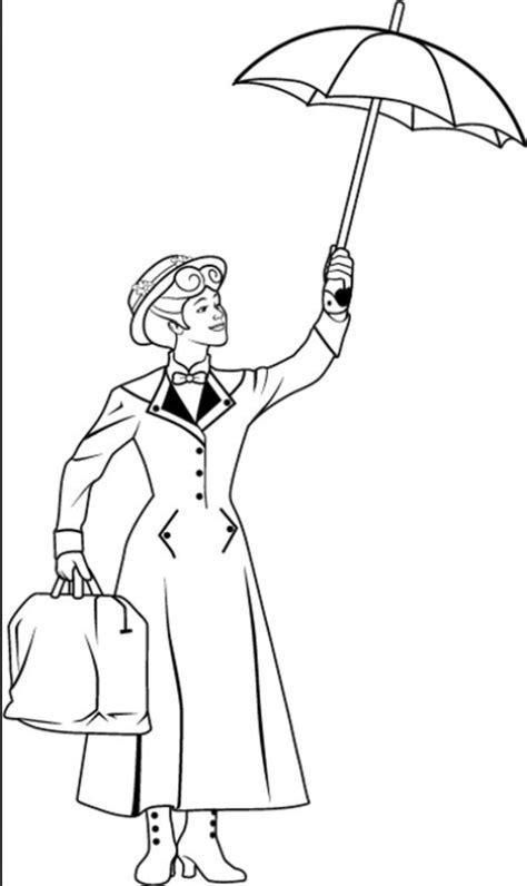 Mary Poppins Penguins Coloring Pages Thekidsworksheet
