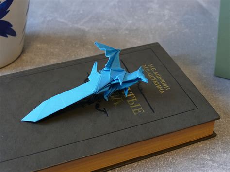 Handmade Bookmark Paper Origami Dragon Best T Etsy
