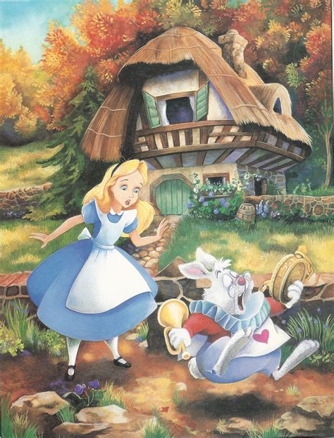 Alice In White Rabbits House Book Page 1 Alice In Wonderland