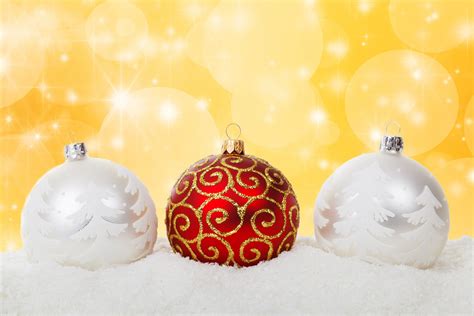 Christmas Balls In Snow Free Stock Photo Public Domain Pictures