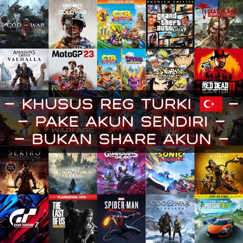 Jual Isi Game Ps4 Ps5 Topup Wallet Reg Turki Bukan Reg Indo