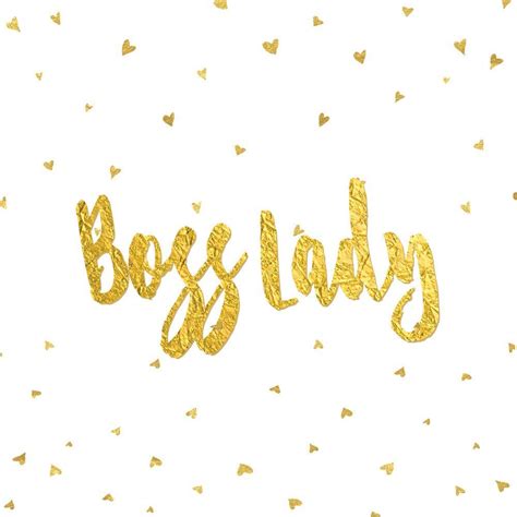 Gold Foil Printable Boss Lady Like A Boss Girlboss Etsy Gold Foil