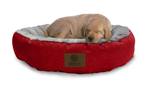 Akc Diamond Quilted Large Round Pet Bed Groupon