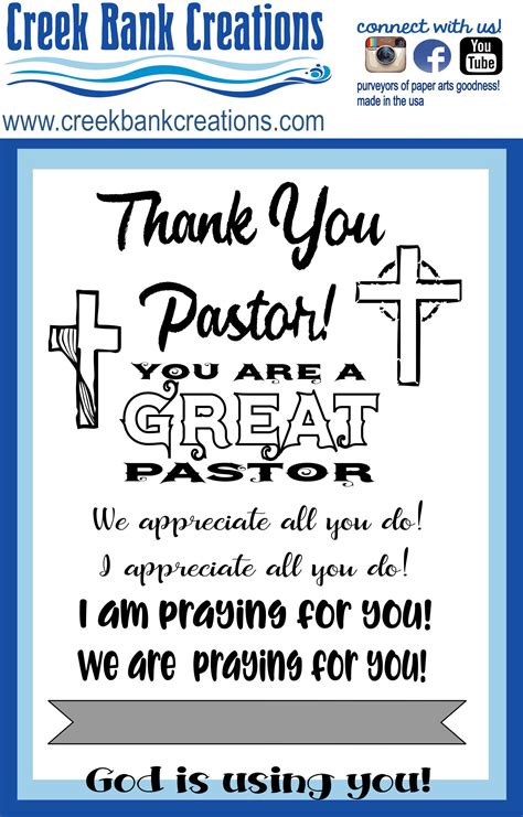 Cbc 4x6 Stamp Thank You Pastor