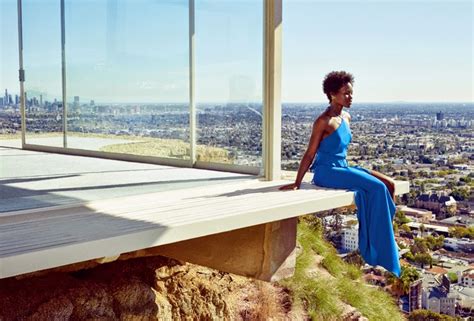 Lupita Nyongo Wears Balmain Stripes For Lucky Magazines