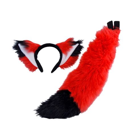 Pawstar Fox Yip Ears And Mini Tail Set Furry Plush Costume Etsy