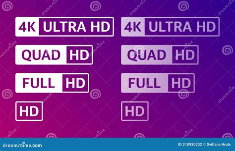 4k Uhd Quad Hd Full Hd And Hd Resolution Presentation Nameplates With