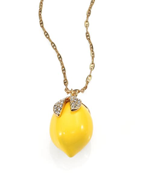 Lemon Necklace By Kate Spade | Pendant necklace, Pendant, Necklace