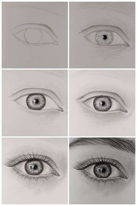 Eye Drawing Realistic Step By Step At Drawing Tutorials