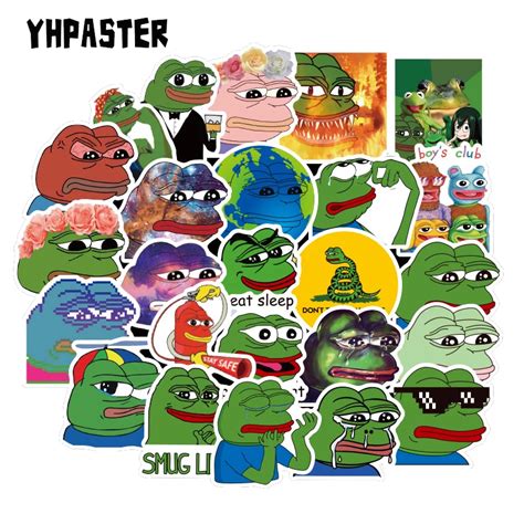 103050 Pcsset Spoof Pepe Sad Frog Cartoon Graffiti Stickers For