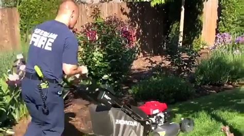 Ore Firefighters Finish The Job After Man Passes Out While Mowing Lawn