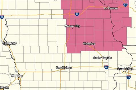 Severe Thunder Storm Watch For Northeast Iowa