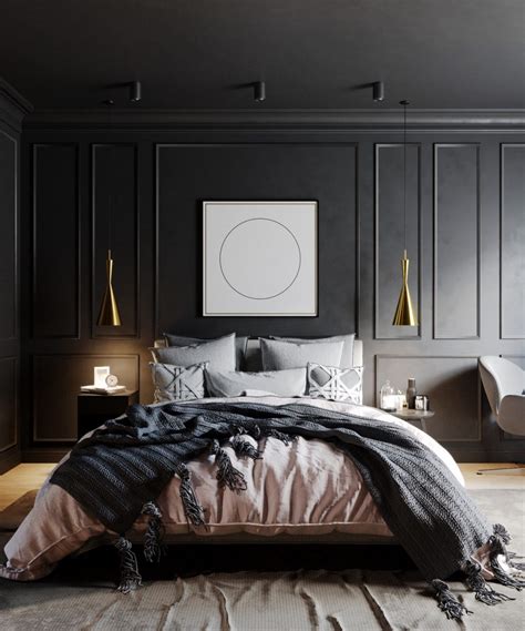 Black And Gold Bedroom Decor Interior Design Ideas